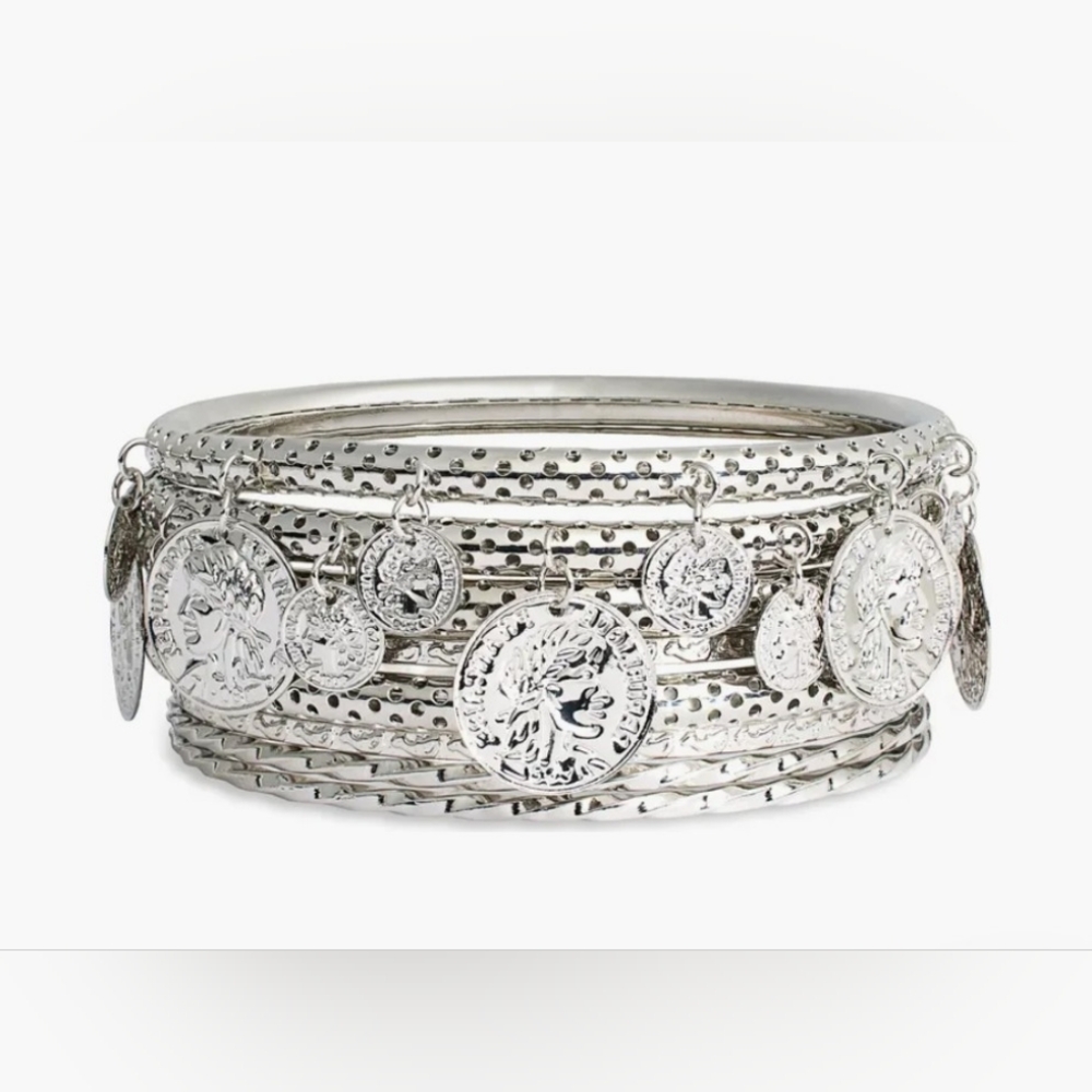 Set of 8 Assorted Bangle Bracelets